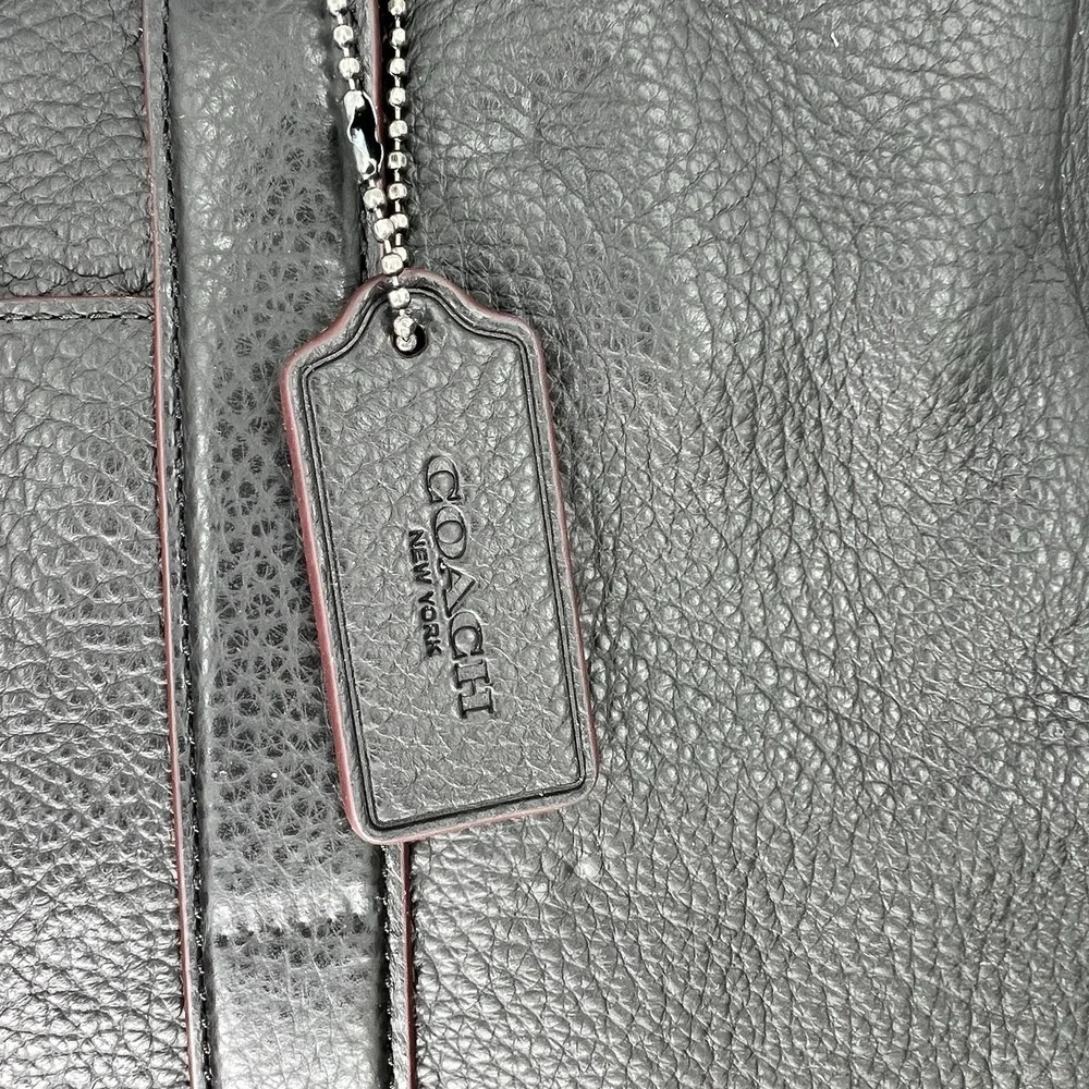 Coach Black Pebble Leather Trekker Interior Patch Design